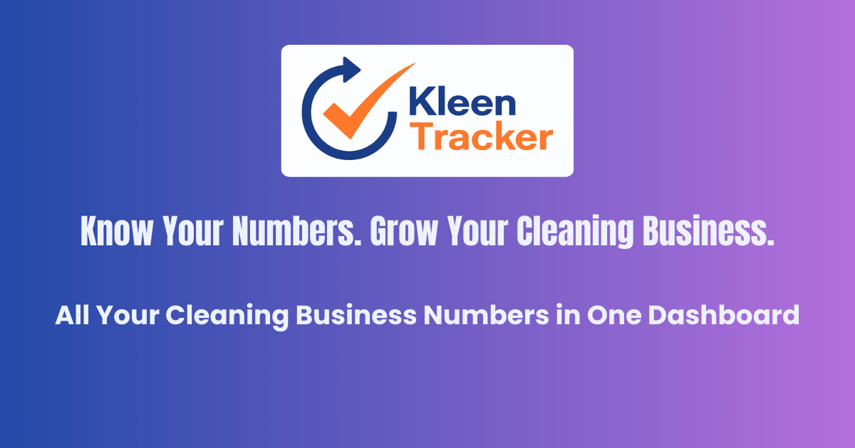 KleenTracker — Cleaning Business Income & Expense Tracker